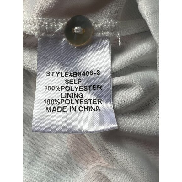 Jodifl Abstract Mini Dress Womens Small Colorful Ruffled Long Sleeve Tie Waist - Picture 4 of 10